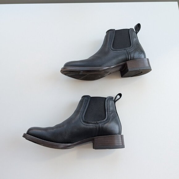 Ariat Men’s Booker Chelsea Round Toe Western Boot - Size 9 Wide - Black Deertan - Picture 5 of 8